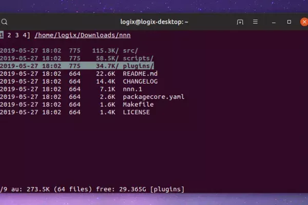 Terminal File Manager nnn 2.5 adiciona plugins, mouse e suporte SSHFS