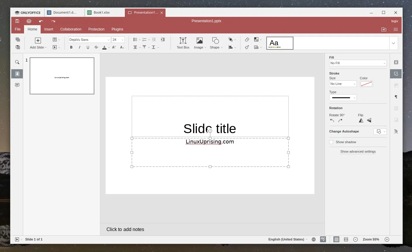 ONLYOFFICE Desktop Editors Linux