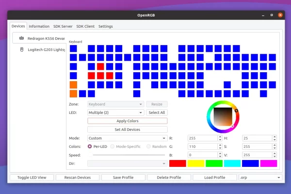 OpenRGB: controle de iluminação RGB de código aberto para teclados, ventiladores, mouses e muito mais