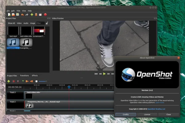 Editor de vídeo OpenShot 2.4.2 lançado com 7 novos efeitos, estabilidade aprimorada