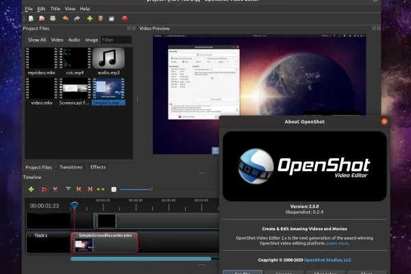 Editor de vídeos gratuito OpenShot 2.5.0 adiciona aceleração de hardware, suporte para Blender 2.8