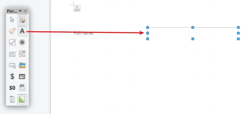Inserir caixa de texto do Libreoffice