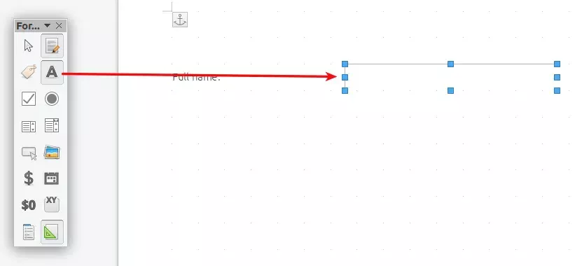 Inserir caixa de texto do Libreoffice