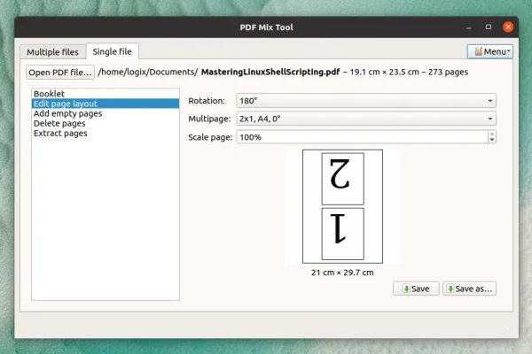 Execute operações comuns de edição de PDF com PDF Mix Tool 0.5, agora com modo de arquivo único