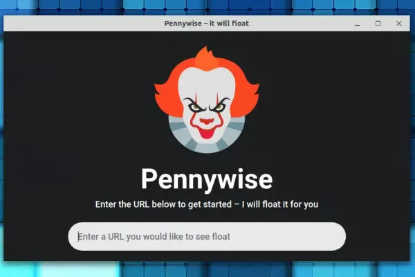 Abra sites em uma janela flutuante e sem bordas com o Pennywise