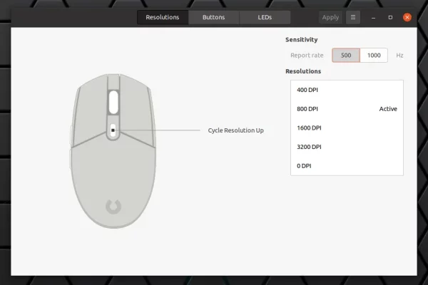 Configurar Logitech, Steelseries e outros mouses para jogos no Linux usando o Piper