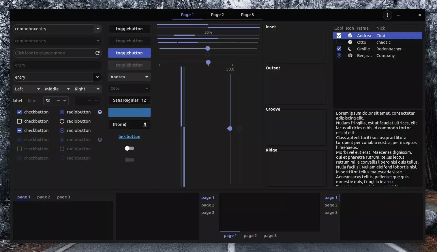 Plata material design atualizar tema escuro