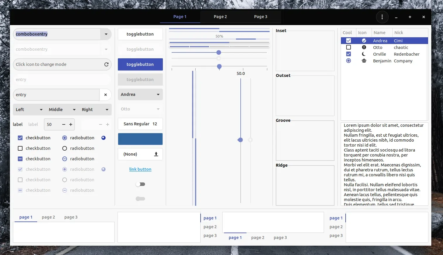 Tema de atualização do Plata material design