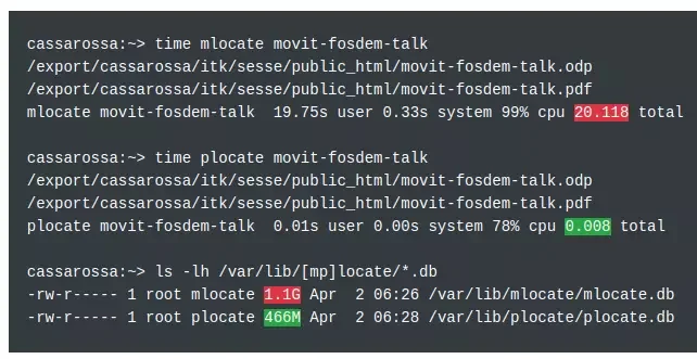 Plocate Performance