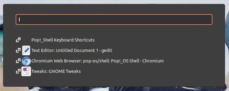 Pop Shell lançador