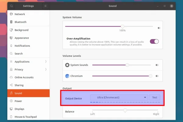 Como usar pulseaudio-dlna para fazer streaming de áudio do Ubuntu 20.10 para dispositivos Chromecast