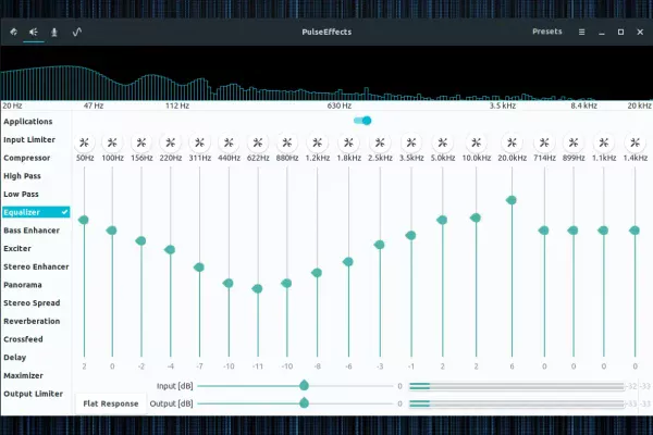 PulseEffects: um ótimo aplicativo PulseAudio de equalização / efeitos de áudio para todo o sistema