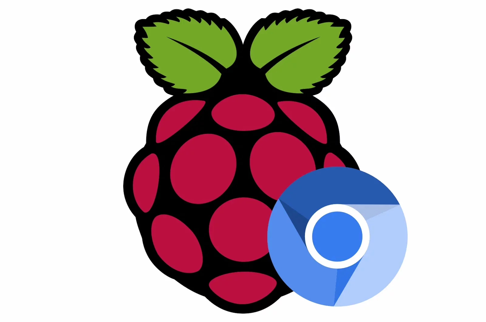 Raspberry PI e Logos de Chromium