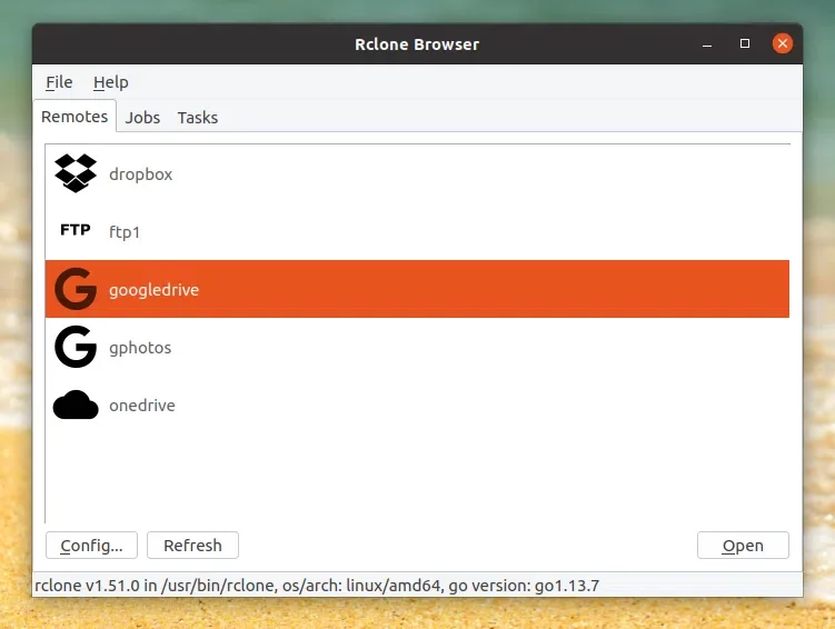 Rclone Browser fork GUI Linux