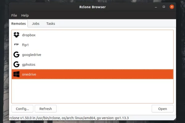GUI para armazenamento em núvem Rclone Browser 1.6.0 adiciona novas opções e correções