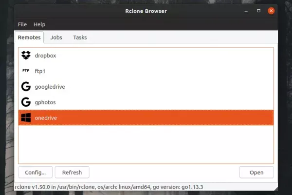 GUI para armazenamento em núvem Rclone Browser 1.6.0 adiciona novas opções e correções