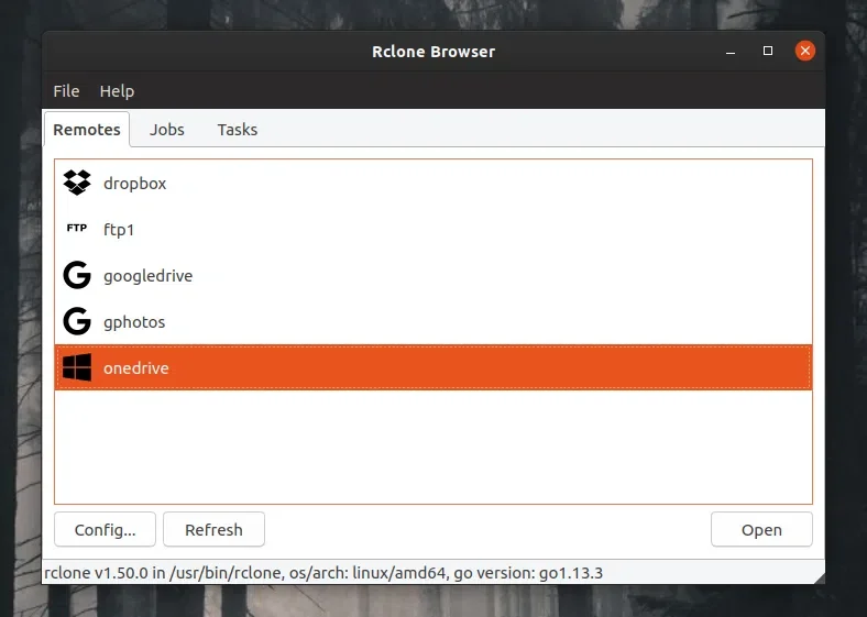 Rclone Browser