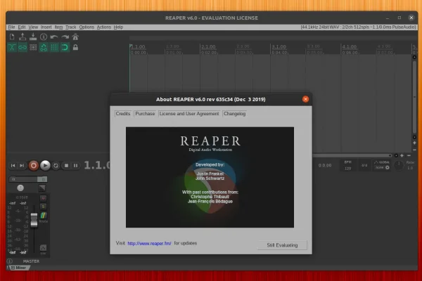 REAPER Digital Audio Workstation 6.0 adiciona incorporação de plug-in FX, suporte aprimorado de HiDPI