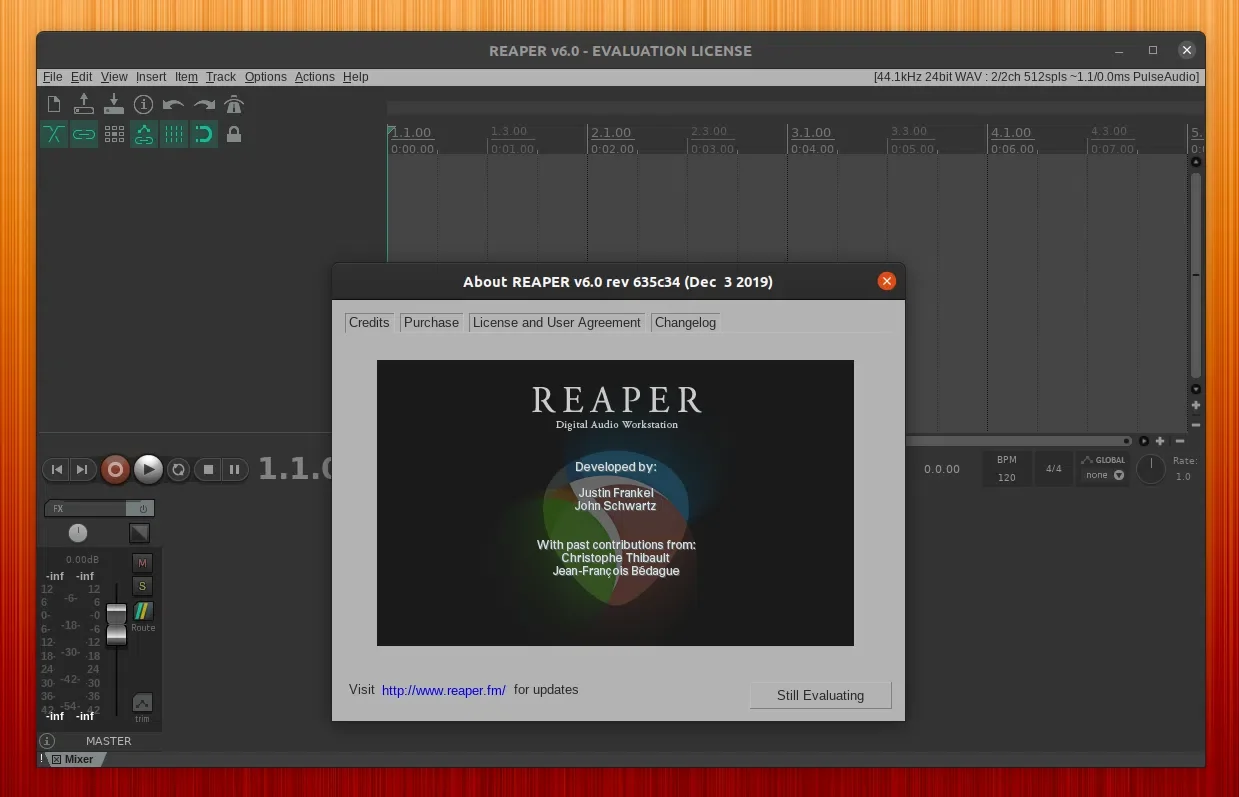 REAPER DAW Linux