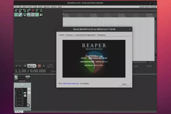 A estação de trabalho de áudio digital REAPER adiciona versões experimentais de Linux nativas