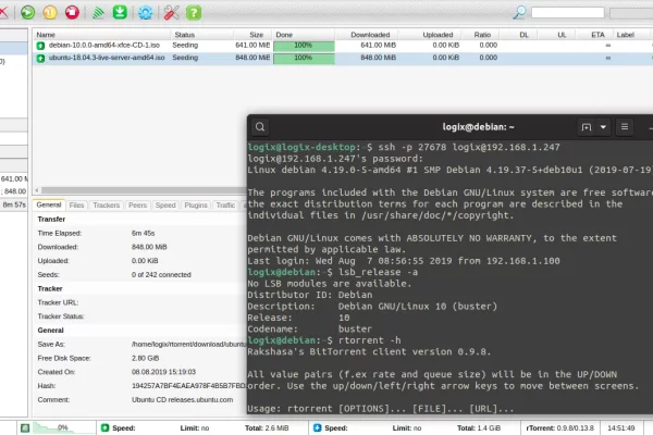 Script de instalação e configuração do Easy rTorrent + ruTorrent para Debian ou Ubuntu