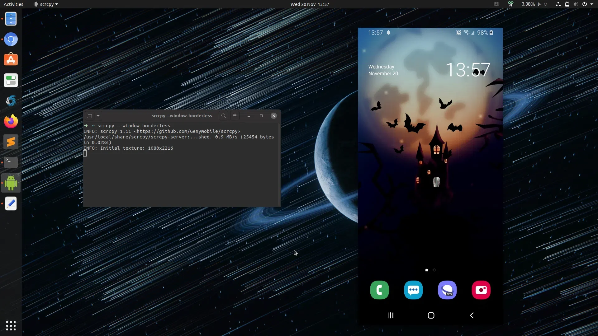 scrcpy 1.11 linux