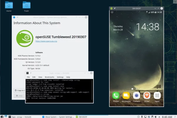 Instale o scrcpy no Linux a partir do pacote Snap (aplicativo para exibição e controle remoto do Android do PC)