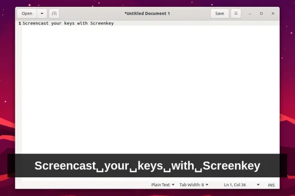 Mostre teclas pressionadas em screencasts com Screenkey (agora com suporte para Python 3 e GTK 3)
