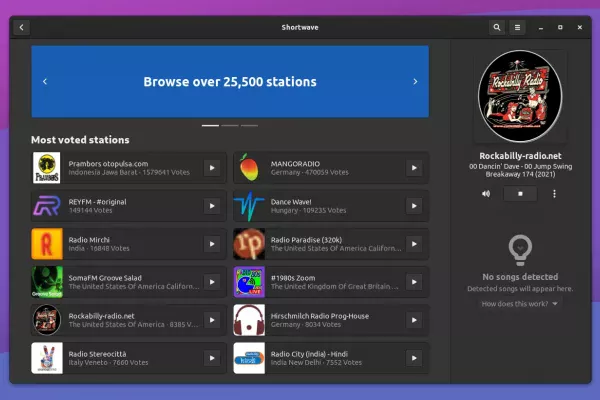 Shortwave Internet Radio Player 2.0 lançado com UI reescrita em GTK4, novo modo Mini Player