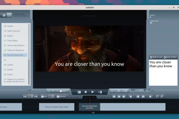 Subtitld é um novo editor de legendas poderoso