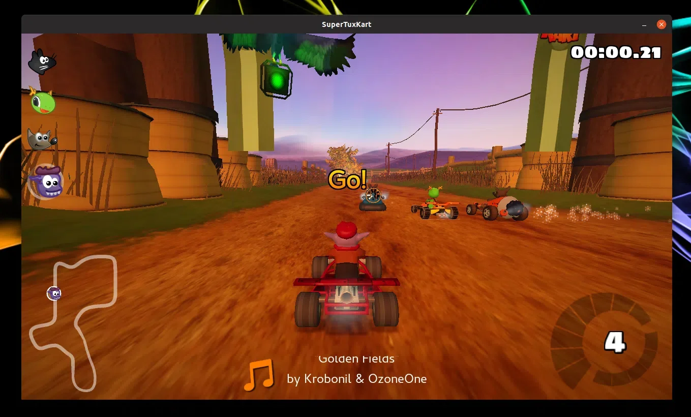 SuperTuxKart gameplay