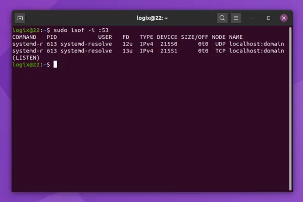 Ubuntu: como liberar a porta 53, usada por systemd-resolved
