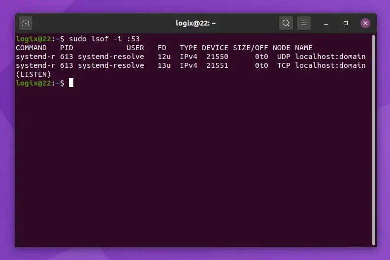 Port systemd-resolvidos 53 Ubuntu