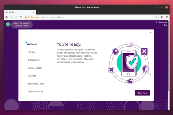 O navegador Tor 8.0 focado na privacidade é baseado no Firefox 60 ESR e inclui nova experiência de integração