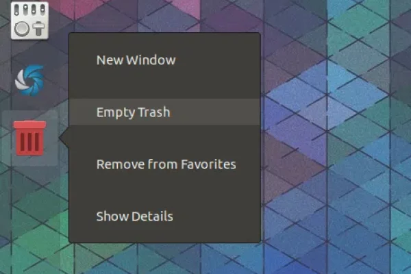 Como adicionar um ícone de lixo dinâmico ao Ubuntu Dock (Gnome Shell)