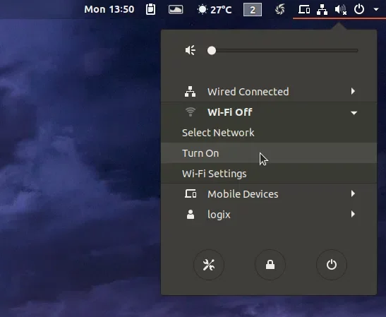Ubuntu ativar WiFi