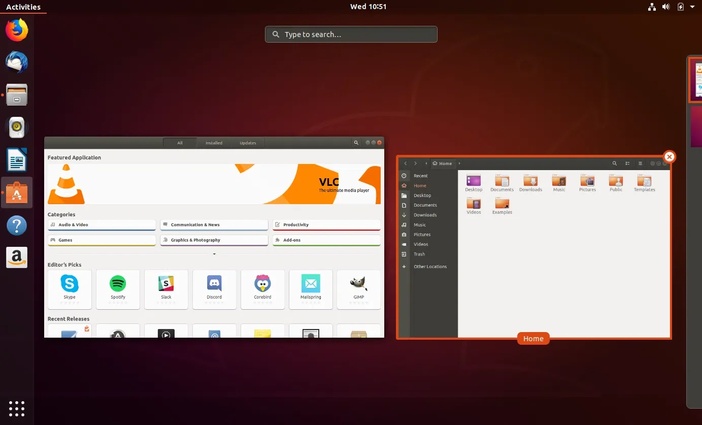 Tela do Ubuntu 18.04