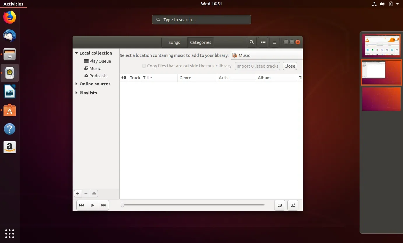 Tela do Ubuntu 18.04