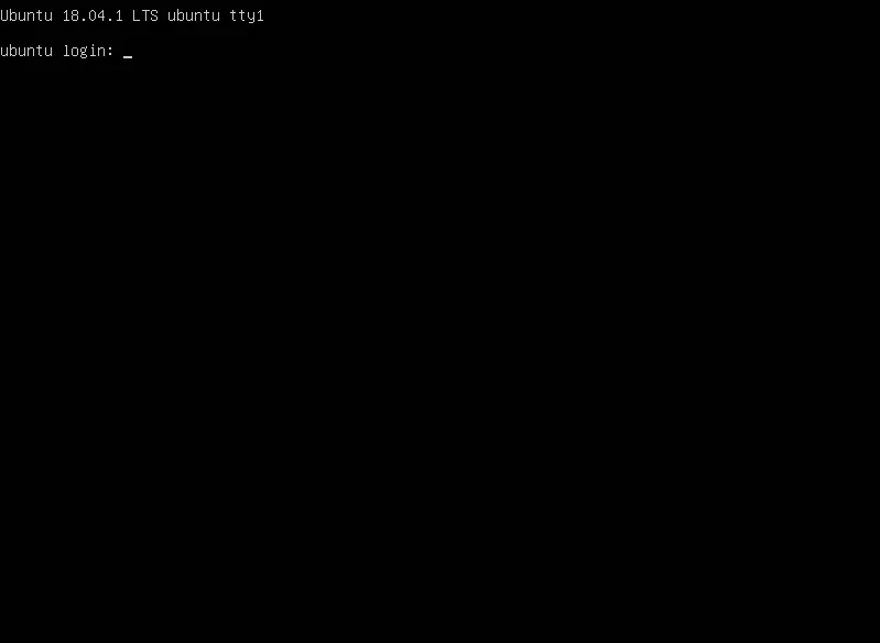 Ubuntu 18.04 tty login