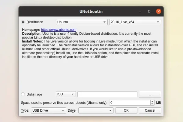 Bootable Live USB Creator UNetbootin 700 lançado com suporte para Qt5