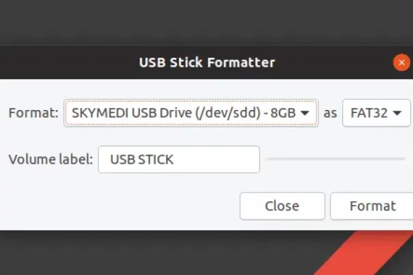 Formate facilmente uma unidade flash USB no Ubuntu 18.04 usando o formatador de stick USB