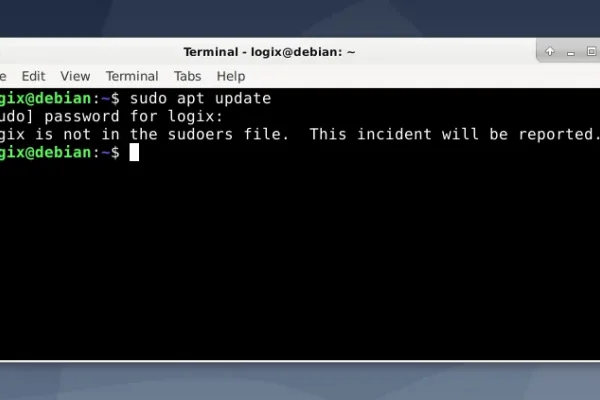 Corrigir 'O nome de usuário não está no arquivo Sudoers. Este incidente será relatado.' no Debian
