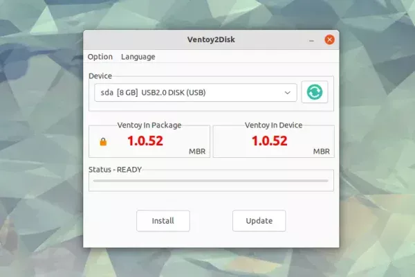 Ventoy Botable USB Creator recebe uma GUI nativa para Linux