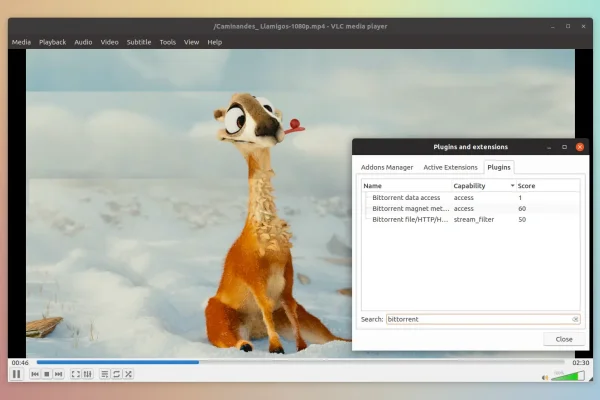 O plug-in VLC BitTorrent transmite torrents de vídeo sem esperar o download completo (PPA para Ubuntu e Linux Mint)