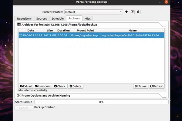 GUI Vorta BorgBackup agora disponível para instalação no Linux a partir do Flathub