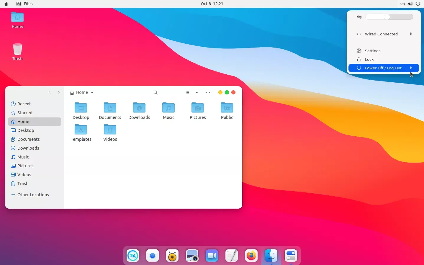 Tema macOS Big Sur gtk