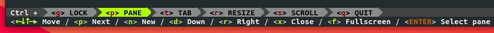 Zellij StatusBar