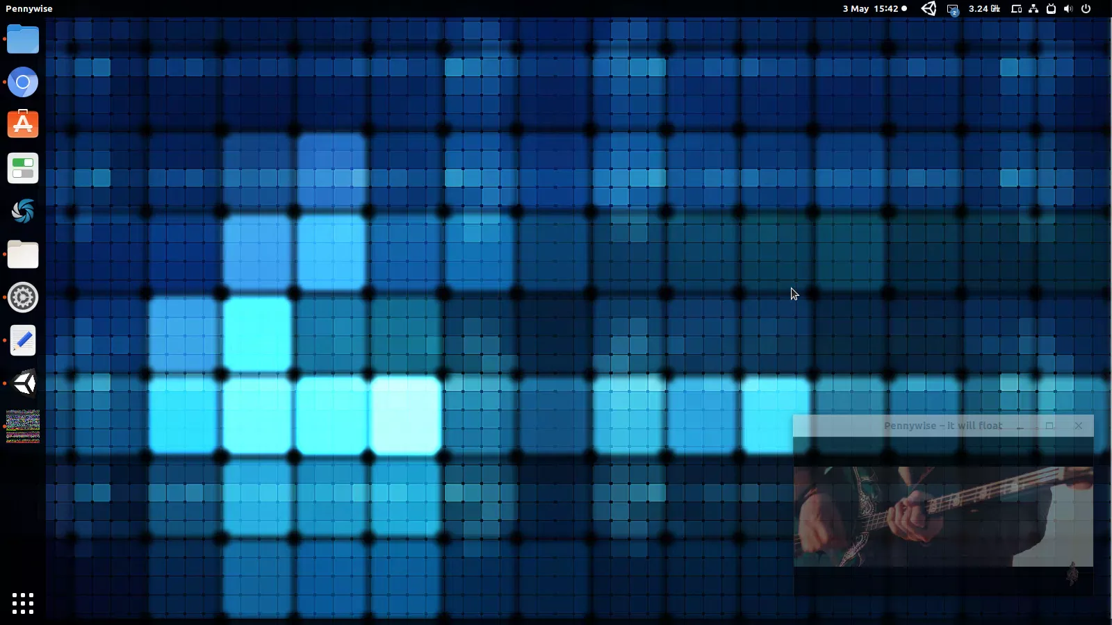 Janela flutuante transparente Pennywise