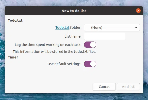 Go For It new todo.txt