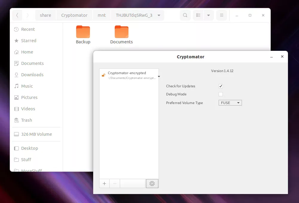 Cofre criptografado do criptomador